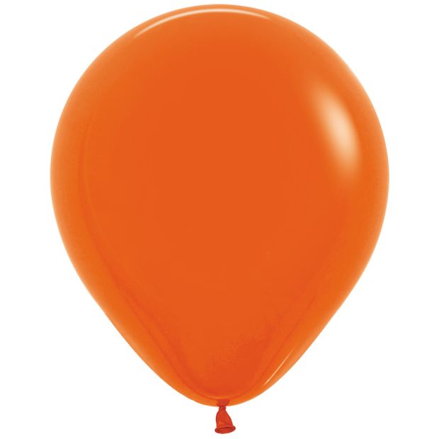 Fashion Orange 45cm Round Balloons 50pk
