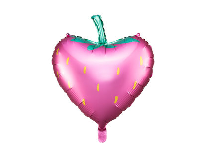 PD Foil Balloon Satin Pink Strawberry 1pkt 42x45CM 
