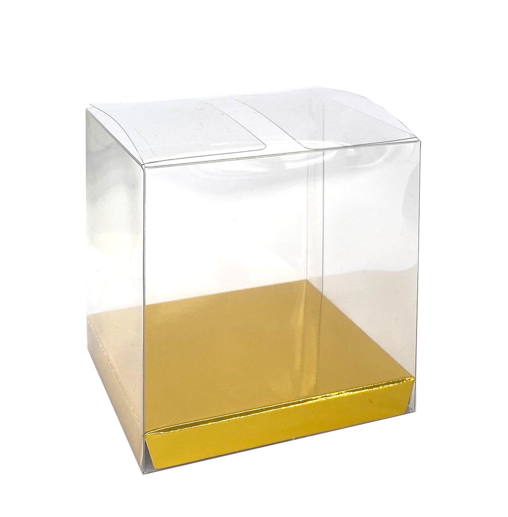 FS Clear Favour Box Met Gold 10pk