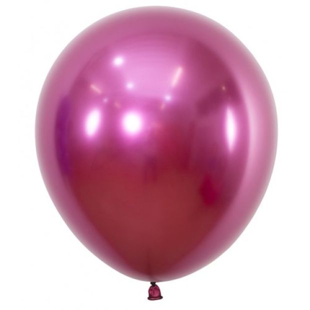 Reflex Fuchsia 45cm  Round Balloon 6pk