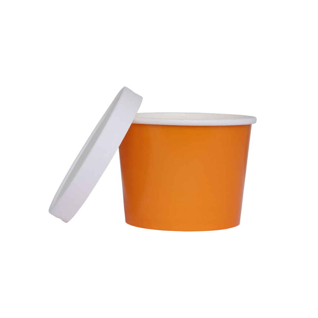 FS Paper Luxe Tub w/ Lid Tangerine 5pk
