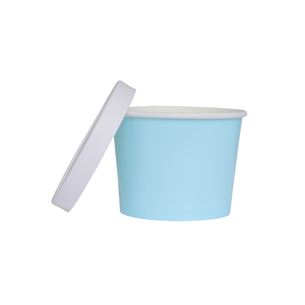 FS Paper Luxe Tub w/ Lid Pastel Blue 5pk