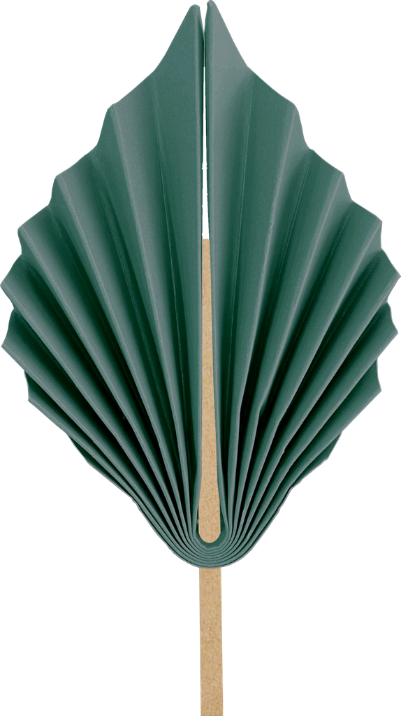 FS Paper Palm Leaf 15cm Sage Green 2pk