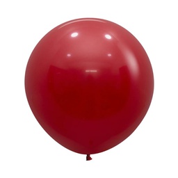 [7062016] Matte Imperial Red 60cm Round Balloon 2pk