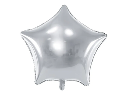 [263018] PD Foil Balloon Matte Star Silver 1pkt 40CM