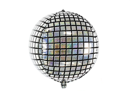 [2636] PD Foil Balloon Round Disco Ball  1pkt 40CM