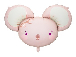 [26190] PD Foil Balloon Mouse Light Pink 96x64cm