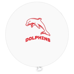 Dolphins Printed 90cm Jumbo Balloons 1pk