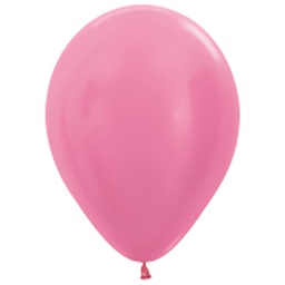 [506109] Pearl Fuchsia 30cm Round Balloon 100pk