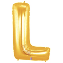 [2515912LG] Megaloon L Gold Foil Balloon 40&quot; 1pk