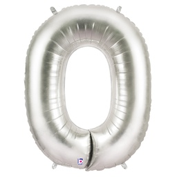 [2515915OS] Megaloon O Silver Foil Balloon 40&quot; 1pk
