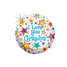[2586455P] I Love You Grandpa Foil 18/45cm Rnd