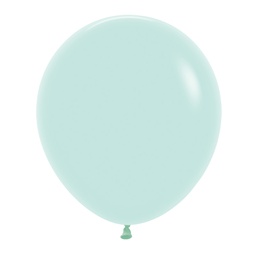 [7042630] Matte Pastel Green 45cm Round Balloons 6pk