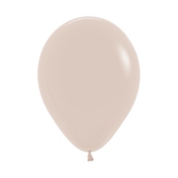 [700071] Matte White Sand 30cm Round Balloon 18pk