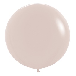 [7062071] Matte White Sand 60cm Round Balloons 2pk