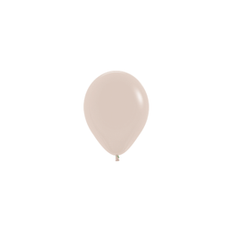 [7031071] Matte White Sand 12cm Round Balloon 20pk