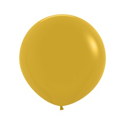 [7062023] Matte Mustard 60cm Round Balloons 2pk