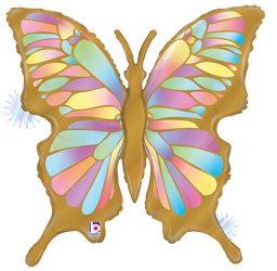 [2525093P] Shape Opal Butterfly Foil 33&quot; 1pk-NEW