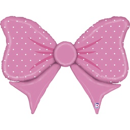 [2535875P] Shape Pink Bow Foil 43&quot; 1pk