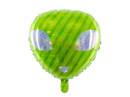 [2627] PD Foil Balloon Alien Head Green 1pkt 47x48CM 