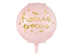 [26150] PD Foil Balloon Round Pink Hocus Pocus 1pkt 35cm