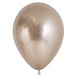 [740971] Reflex Champagne 30cm Round Balloon 18pk
