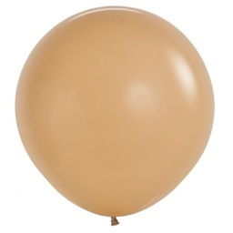 [7062073] Matte Latte 60cm Round Balloons 2pk