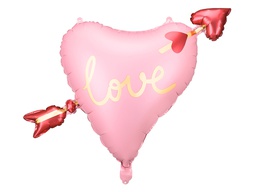 [26172] PD Foil Balloon Heart with Arrow 1pkt 76x55cm