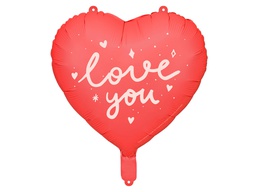 [26171] PD Foil Balloon Heart I Love You 1pkt 45cm