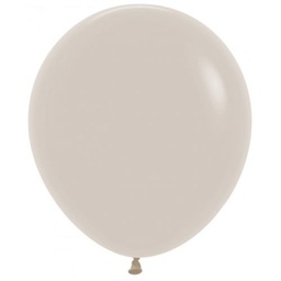 [5042071] Fashion White Sand 45cm Round Balloons 50pk