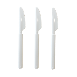 [7015WHP ] FS Ultra HD Reusable Knife Solid White 20pk