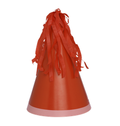 [6150CHP] FS Party Hat with Tassel Topper Cherry 10pk