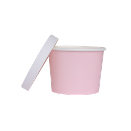 [6236CPP] FS Paper Luxe Tub w/ Lid Pastel Pink 5pk