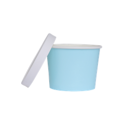 [6236PBP] FS Paper Luxe Tub w/ Lid Pastel Blue 5pk
