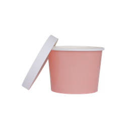 [6236ROP] FS Paper Luxe Tub w/ Lid Rose 5pk