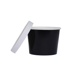 [6236BKP] FS Paper Luxe Tub w/ Lid Black 5pk