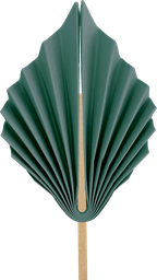 [5219SGP] FS Paper Palm Leaf 15cm Sage Green 2pk
