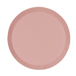 [6180ROP] FS Paper Round Dinner Plate 9&quot; Rose 20pk 