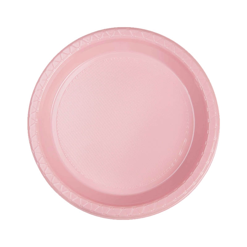 FS Round Snack Plate 7&quot; Classic Pink 20pk