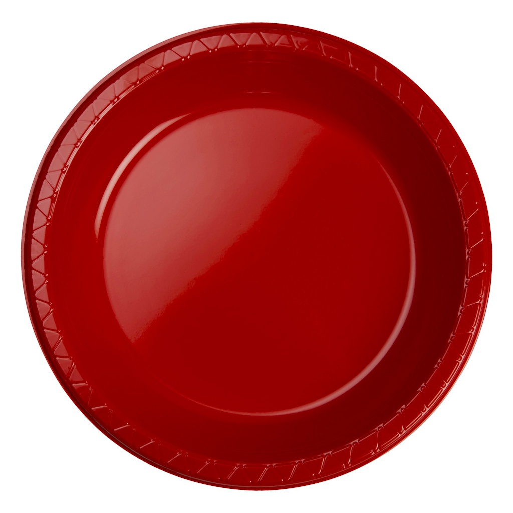 FS Round Banquet Plate 10.5 Apple Red 20pk&quot;