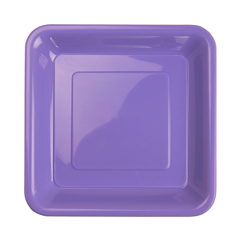 FS Square Snack Plate 7 Lilac 20pk&quot;