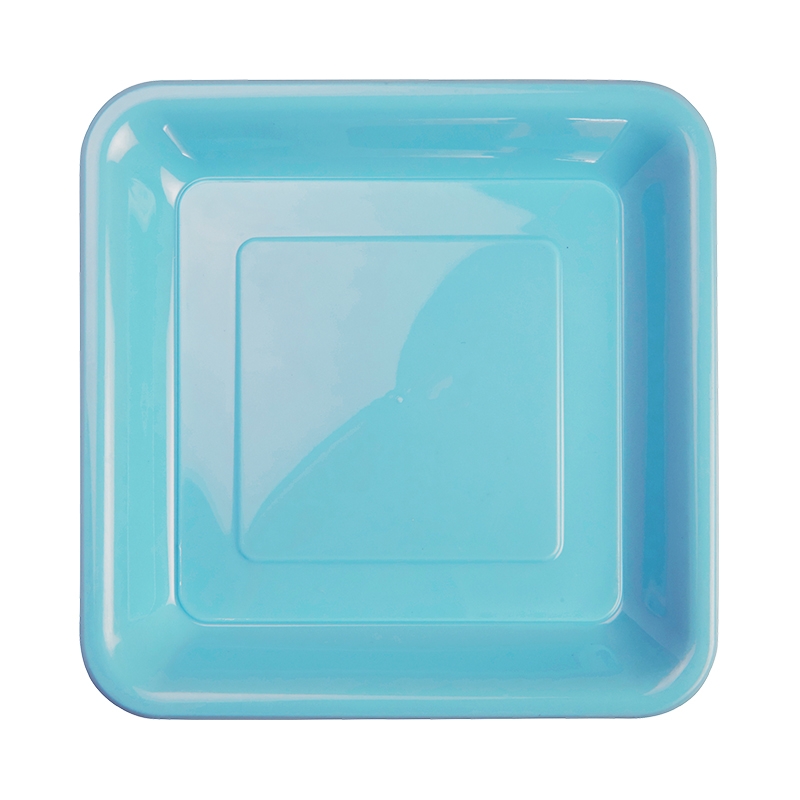 FS Square Snack Plate 7&quot; Pastel Blue 20pk
