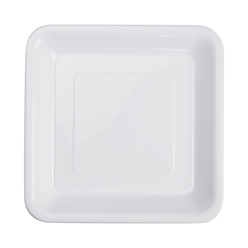 FS Square Snack Plate 7 White 20pk&quot;