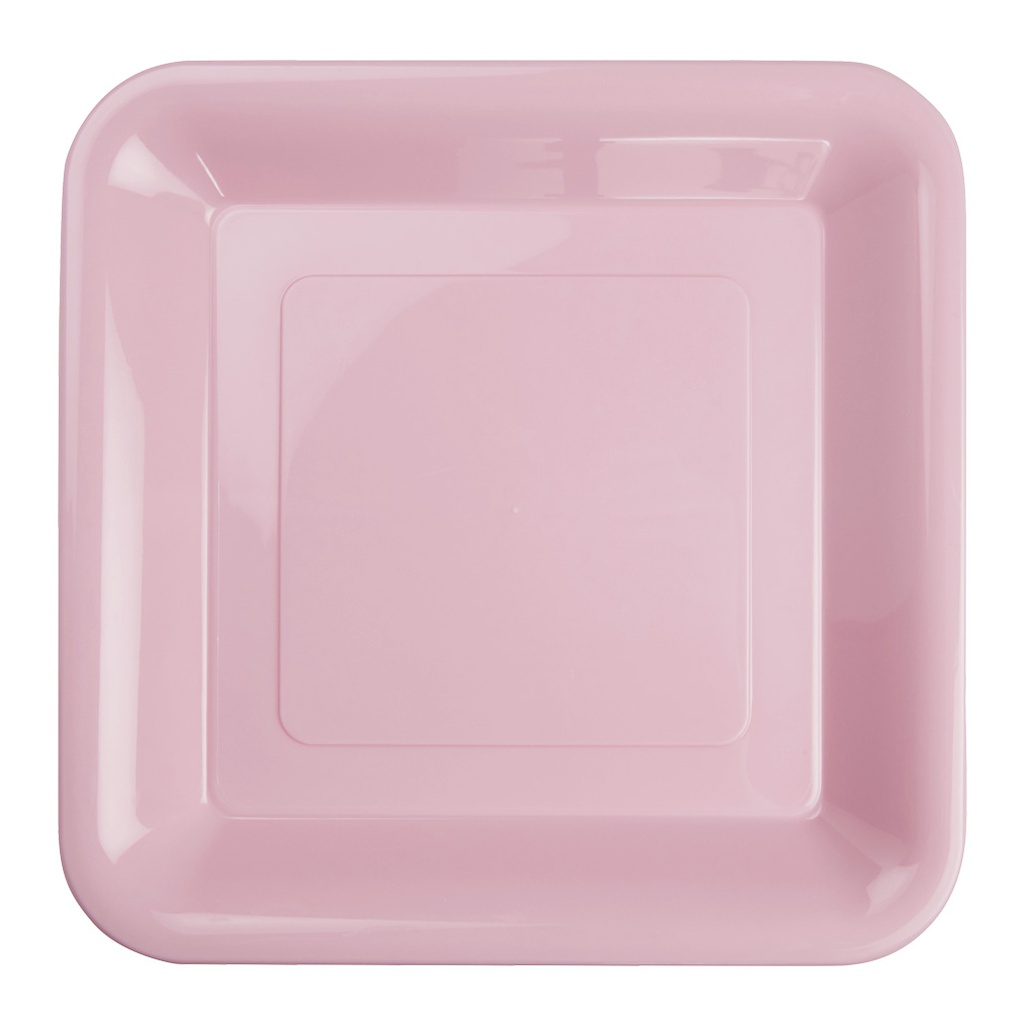 FS Square Banquet Plate 10&quot; Classic Pink 20pk