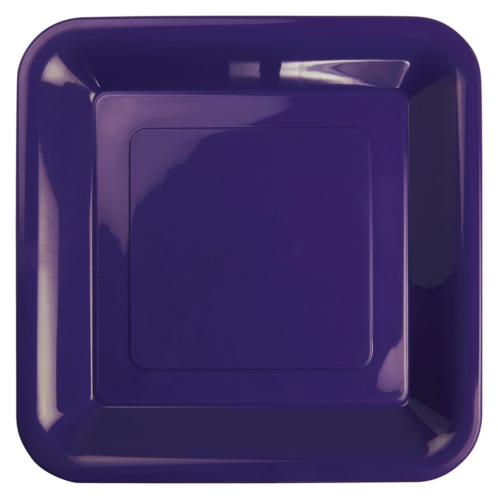 FS Square Banquet Plate 10 Purple 20pk&quot;