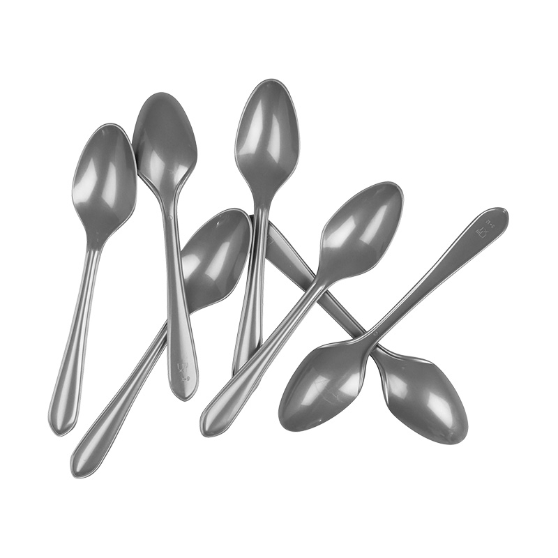 FS Dessert Spoon Metallic Silver 20pk
