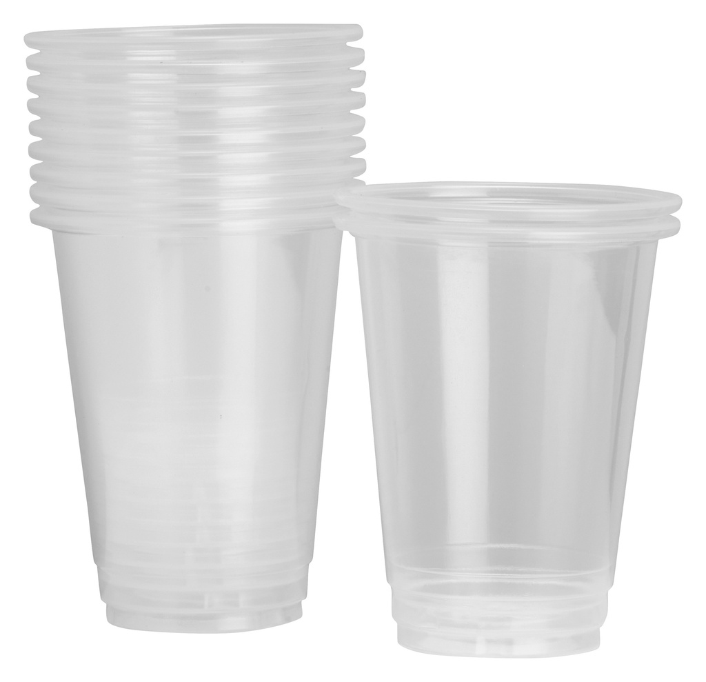 FS Clear Plastic Cup Lrg 425ml  50pk