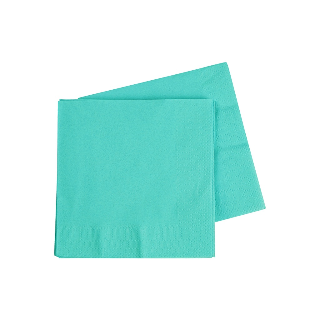 FS Cocktail Napkin 250mm Classic Turquoise 40pk