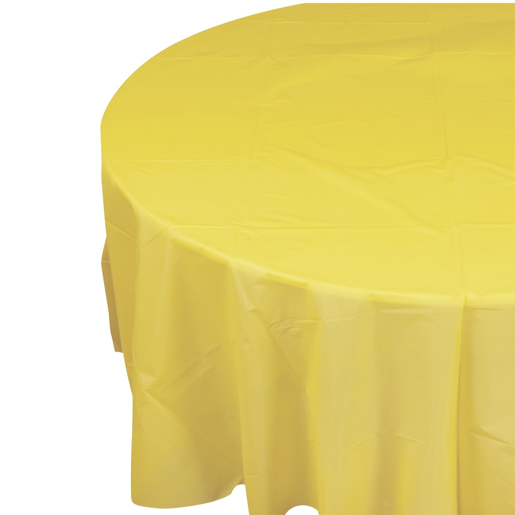 FS Round Tablecover 2.1m Canary Yellow 1pk
