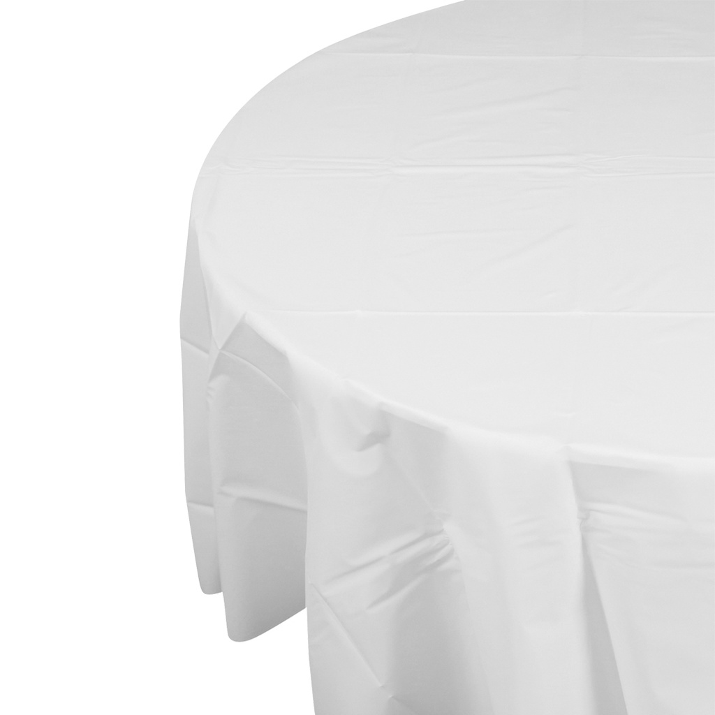 FS Round Tablecover 2.1m White 1pk